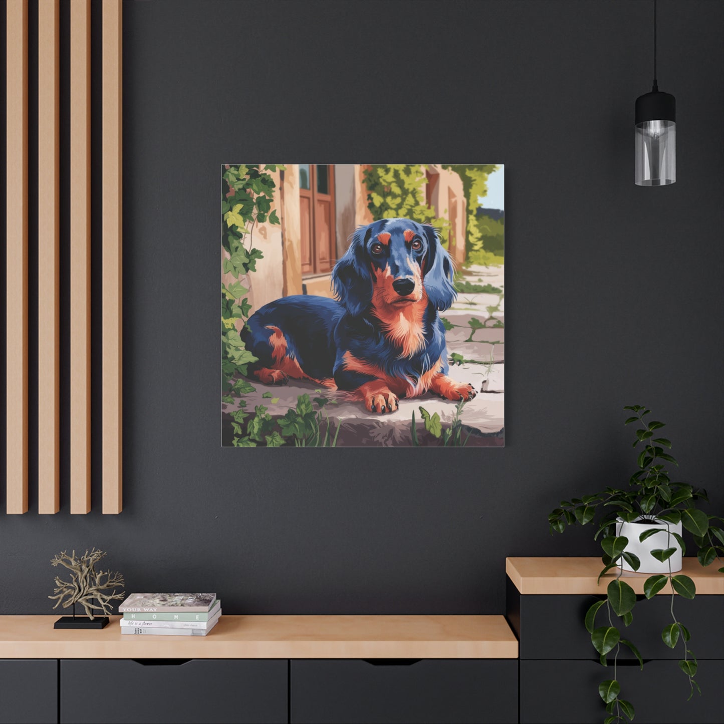 Dachshund Daydreams: Ivy-Clad Retreat