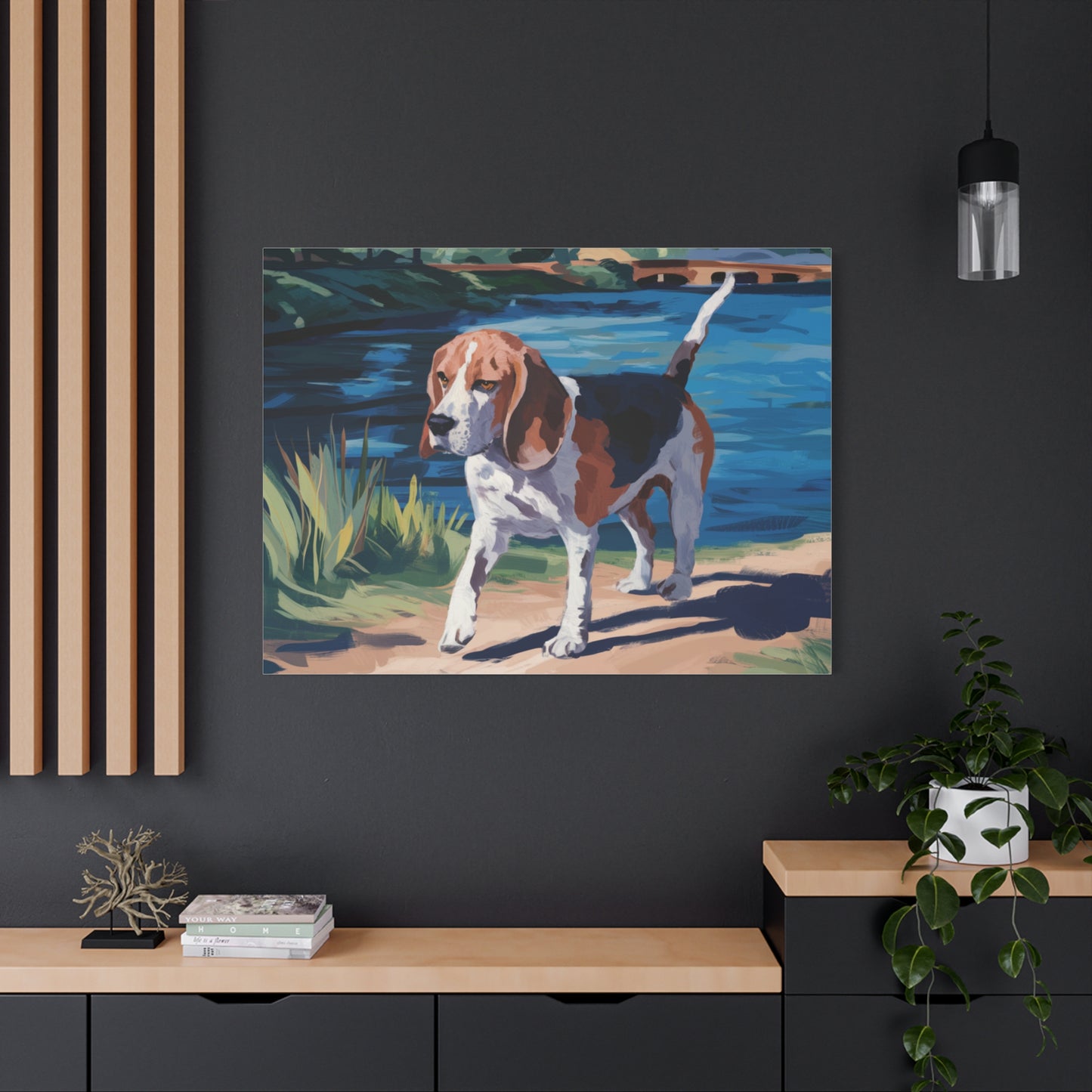 A Beagle's Dream: Monet's Garden