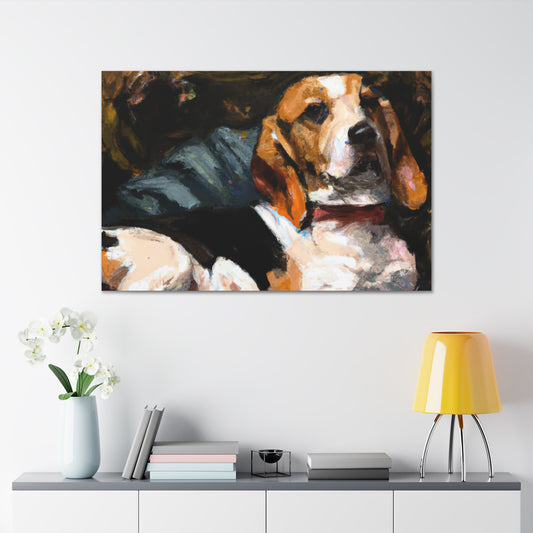Delacroix's Beagle - Canvas