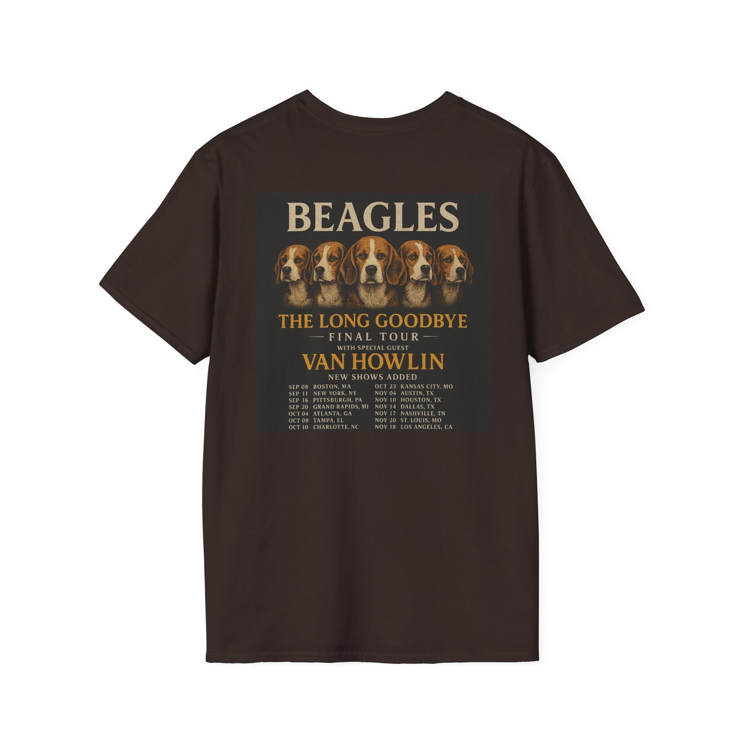 Beagles Band Tour 2023 T-Shirt Hotel Caninefornia Edition