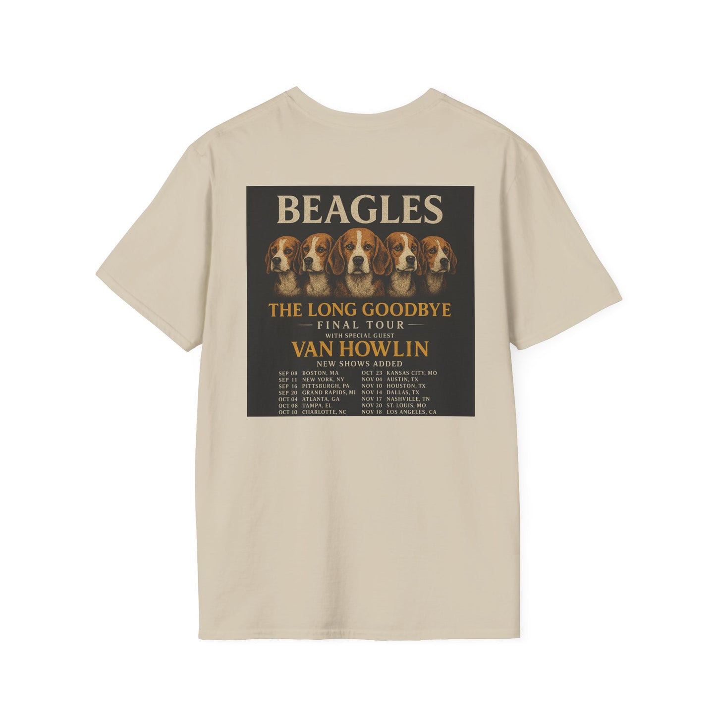Beagles Band Tour 2023 T-Shirt Hotel Caninefornia Edition