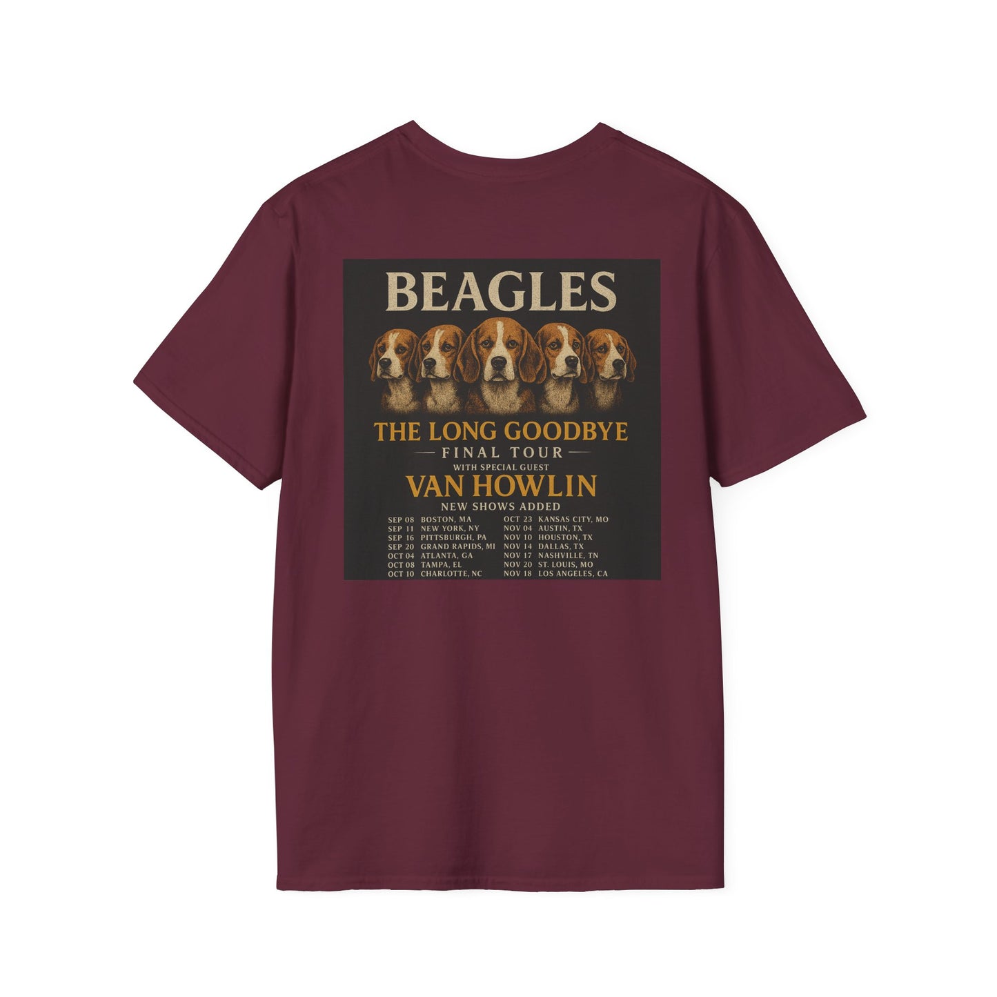 Beagles Band Tour 2023 T-Shirt Hotel Caninefornia Edition