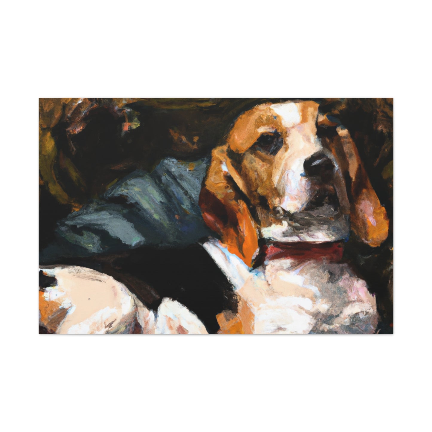 Delacroix's Beagle - Canvas