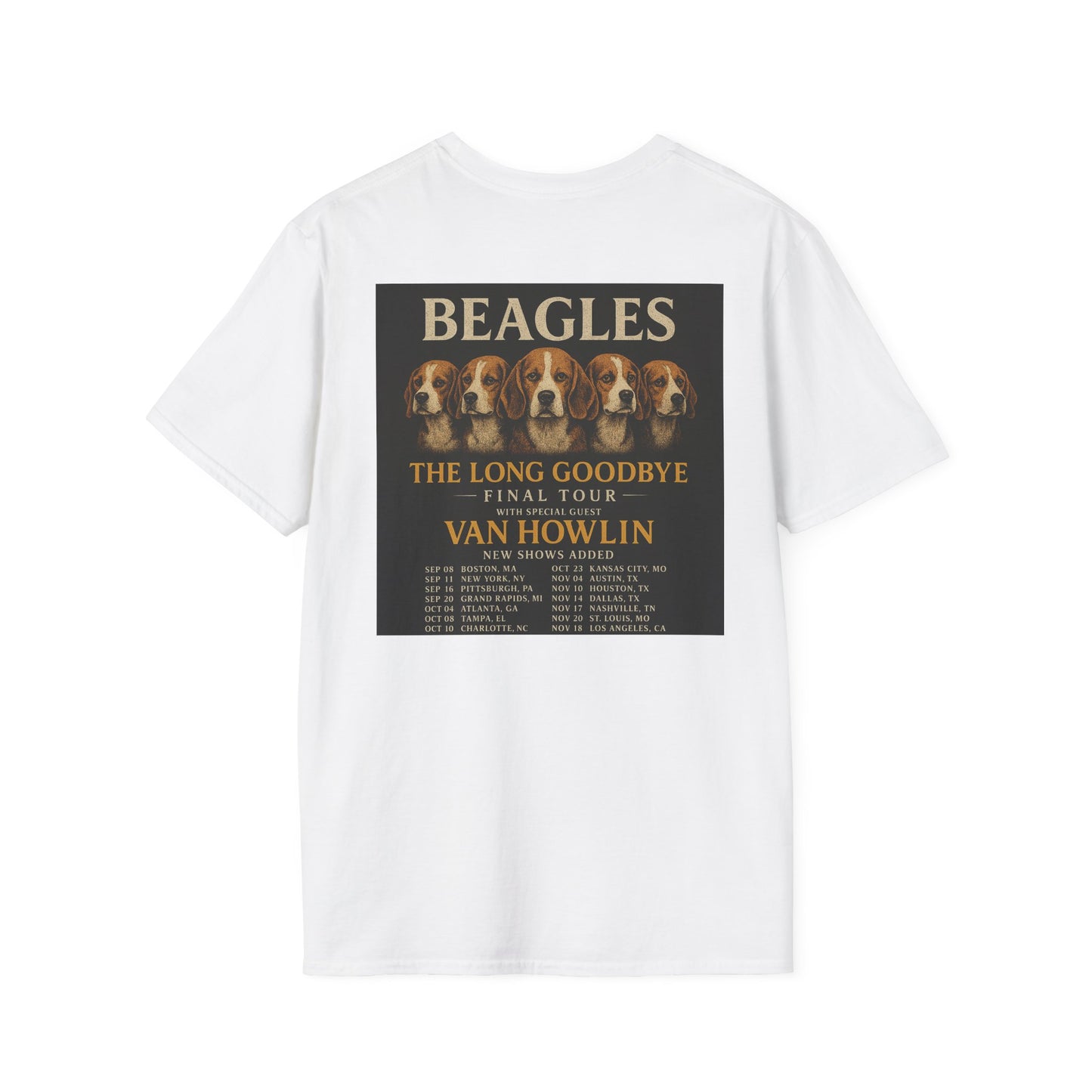 Beagles Band Tour 2023 T-Shirt Hotel Caninefornia Edition